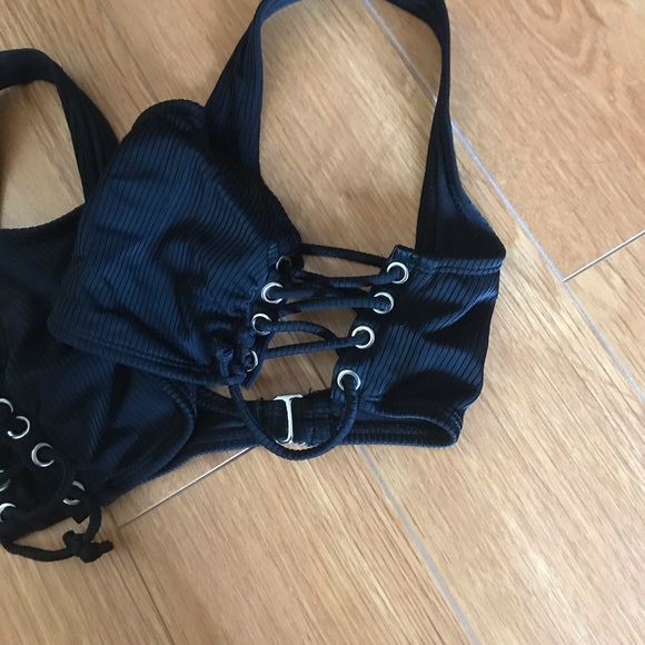 Bikini Top with Lace Sides - Picture 2 of 4